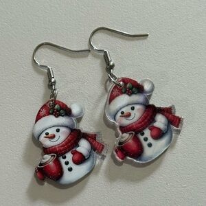 New Festive Snowman Earrings